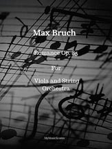 Bruch Romance for Viola and String Orchestra Orchestra sheet music cover